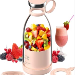 USB Rechargeable Mini Juice Blender – 380ml | 4 Blades | TheMinimalSpoon